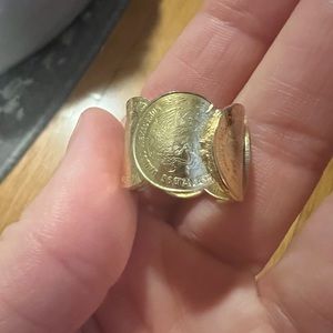 Mexican coin ring